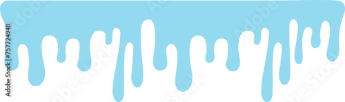 Blue Drip Border
