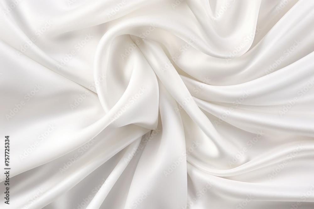White fabric with pattern that looks like wave White fabric with pattern that looks like wave