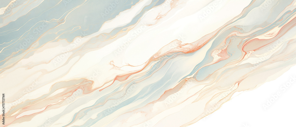 Abstract art of color waves in pastel Abstract art of color waves in pastel