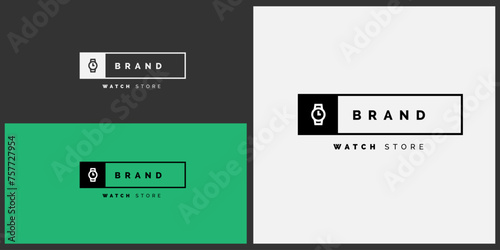 Timeless Impressions: Crafting a WATCH STORE Logo.