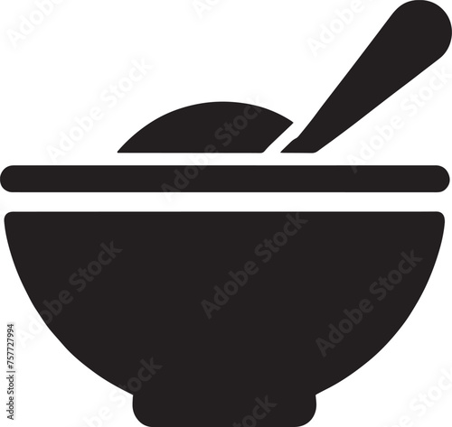 Minimalist Mortar and Pestle Icon