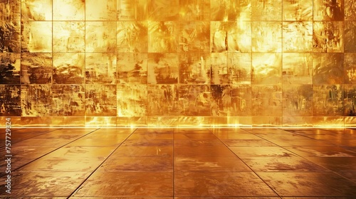 Luxurious golden texture background resembling an elegant and shiny wall