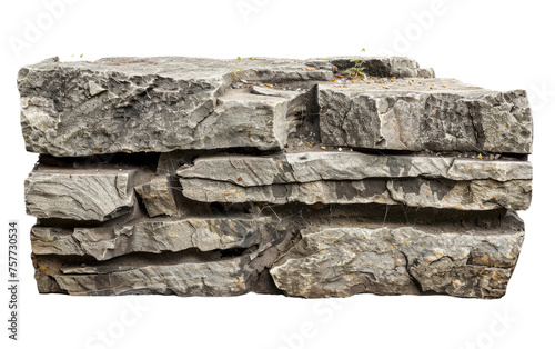 Stone of Ancient Construction isolated on transparent Background photo