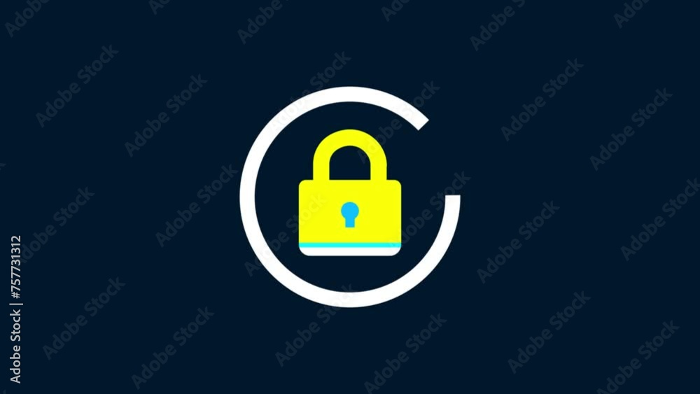 Security lock warning icon isolated Security lock warning icon isolated