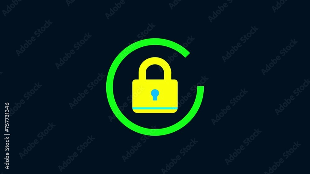 Security lock warning icon isolated Security lock warning icon isolated
