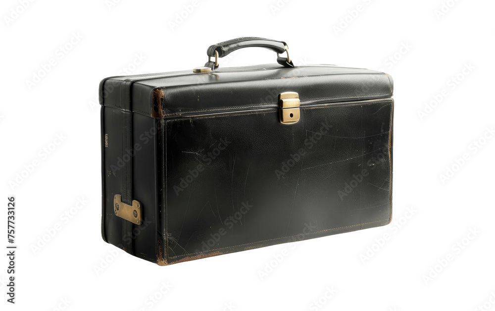 Portable Case: The Briefcase isolated on transparent Background Portable Case: The Briefcase isolated on transparent Background