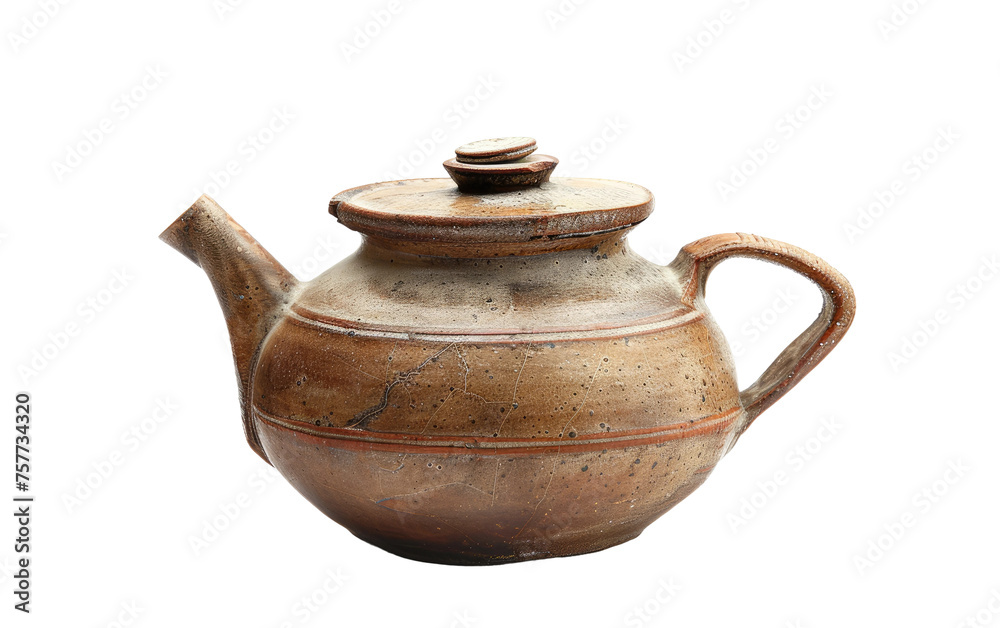 Teapot made of ceramic isolated on transparent Background Teapot made of ceramic isolated on transparent Background