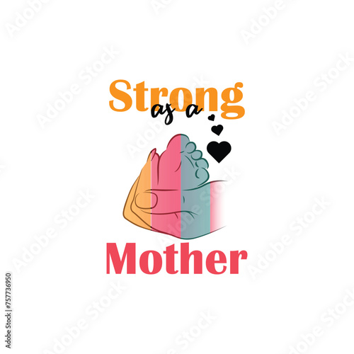Mama, Mother's T-shirt design, Lettering design for greeting banners, Modern calligraphy, Cards and Posters, Mugs, Notebooks, white background,  EPS 10.