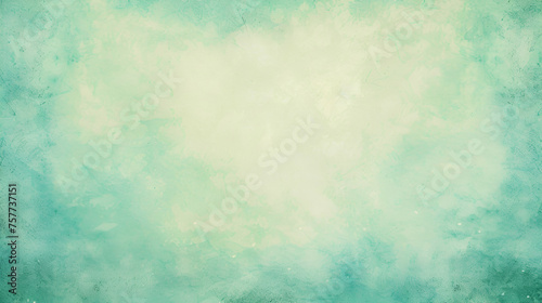 Textured Weathered Old Light Green Parchment Background © Adam