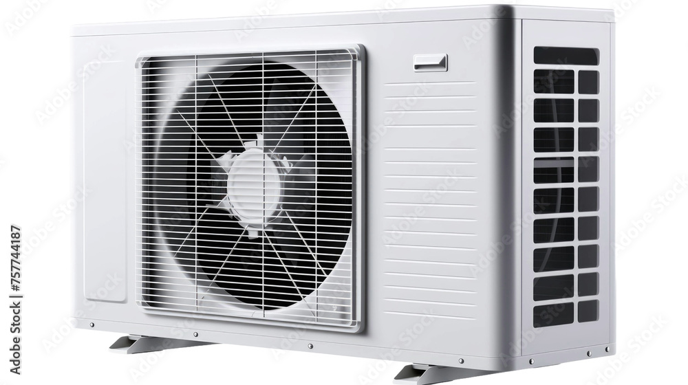 Air condition outdoor unit isolated on transparent a white background Air condition outdoor unit isolated on transparent a white background