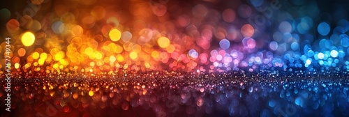 Multicolored Rainbow Large Bokeh Effect, Background Banner HD