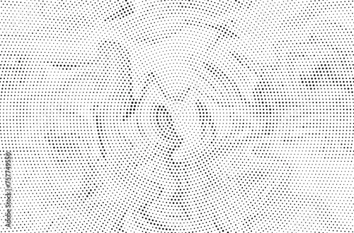 Abstract halftone black and white psychedelic seamless marble pattern with hallucination swirls. Vector liquid monochrome acrylic texture. Flow art. Tie dye simple artistic effect.	