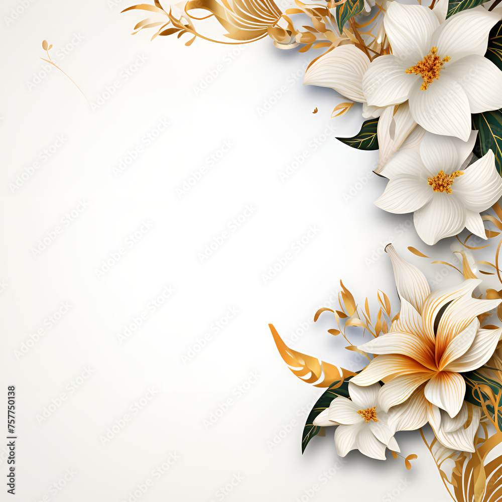 frangipani (plumeria), white flowers on white background
Abstract floral background, floral art abstract wallpaper and background, Floral textured flower, realistic flower background with text writing