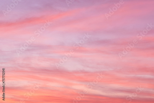 Fototapeta Naklejka Na Ścianę i Meble -  Twilight sky sunrise in the morning. Soft colourful clouds. Beautiful nature. Sunset sky.