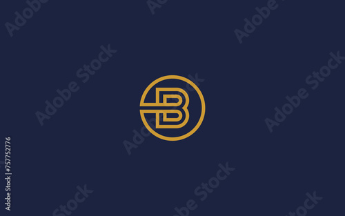 letter b with circle logo icon design vector design template inspiration