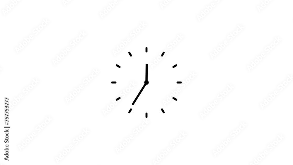 Analog clock spinning and 24 hours timer clock icon animation. Analog clock spinning and 24 hours timer clock icon animation.