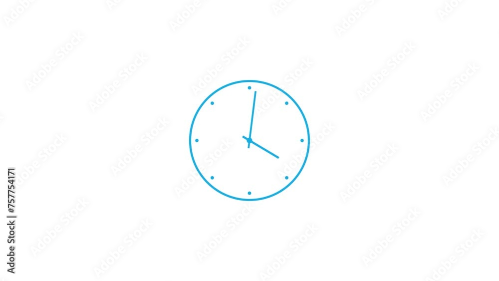 Analog clock spinning and 24 hours timer clock icon animation. Analog clock spinning and 24 hours timer clock icon animation.