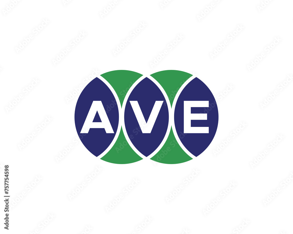Fototapeta premium AVE logo design vector template