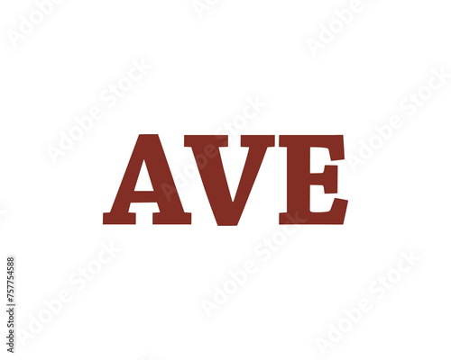 AVE logo design vector template