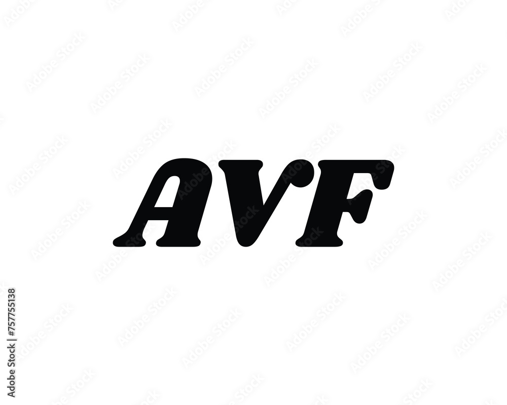 AVF logo design vector template AVF logo design vector template