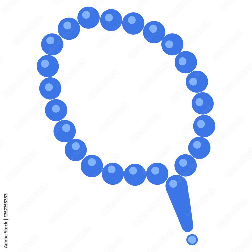 Obraz premium Blue Prayer Beads