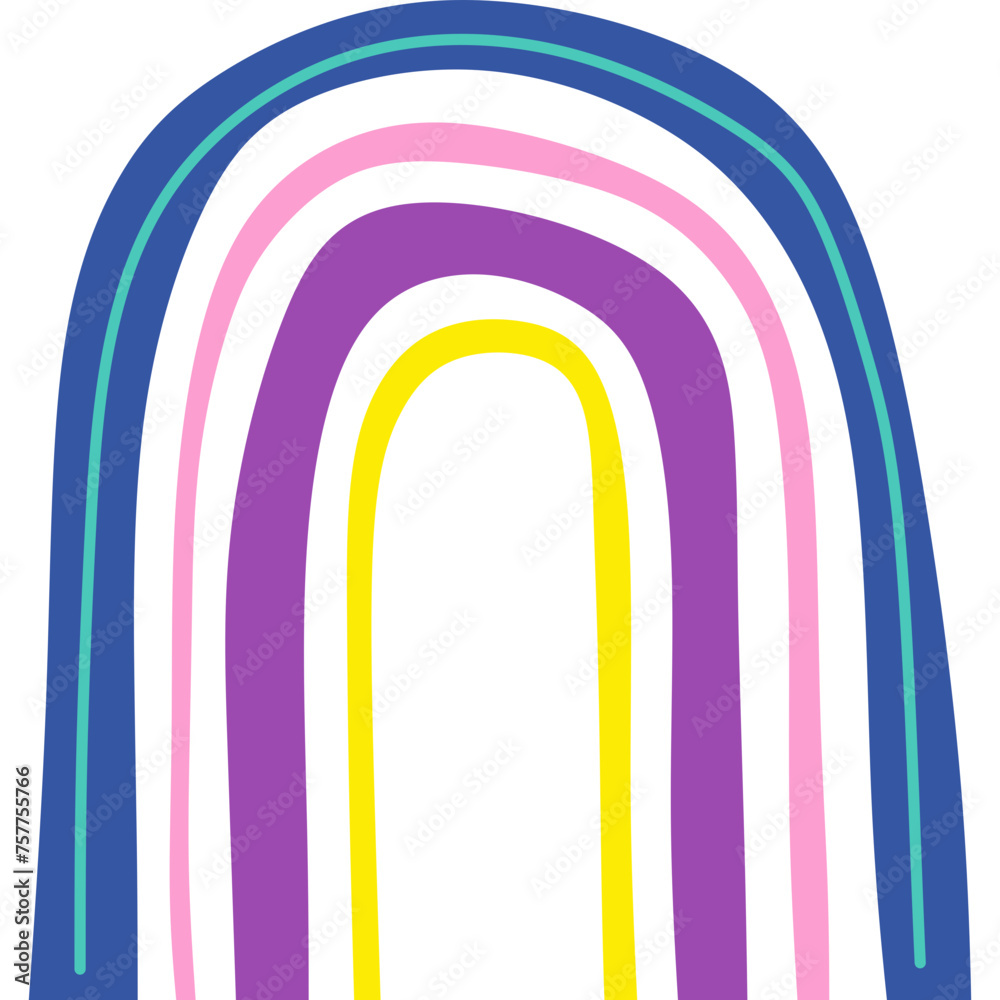 Decorative Organic Rainbow Decorative Organic Rainbow