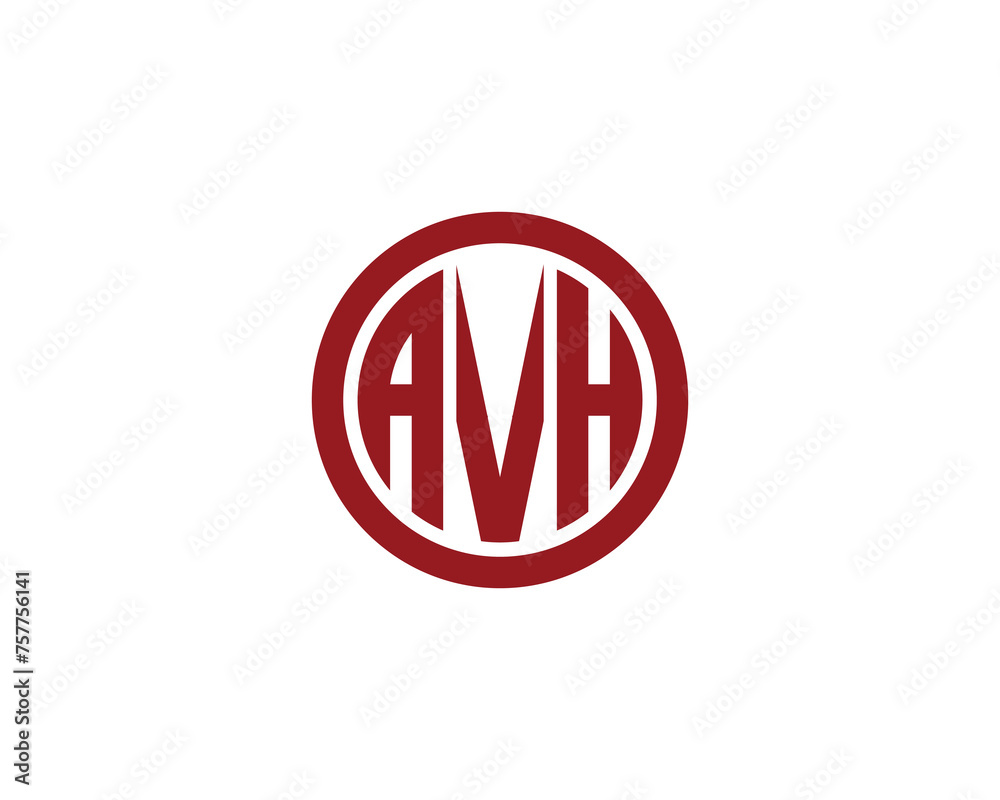 AVH logo design vector template AVH logo design vector template