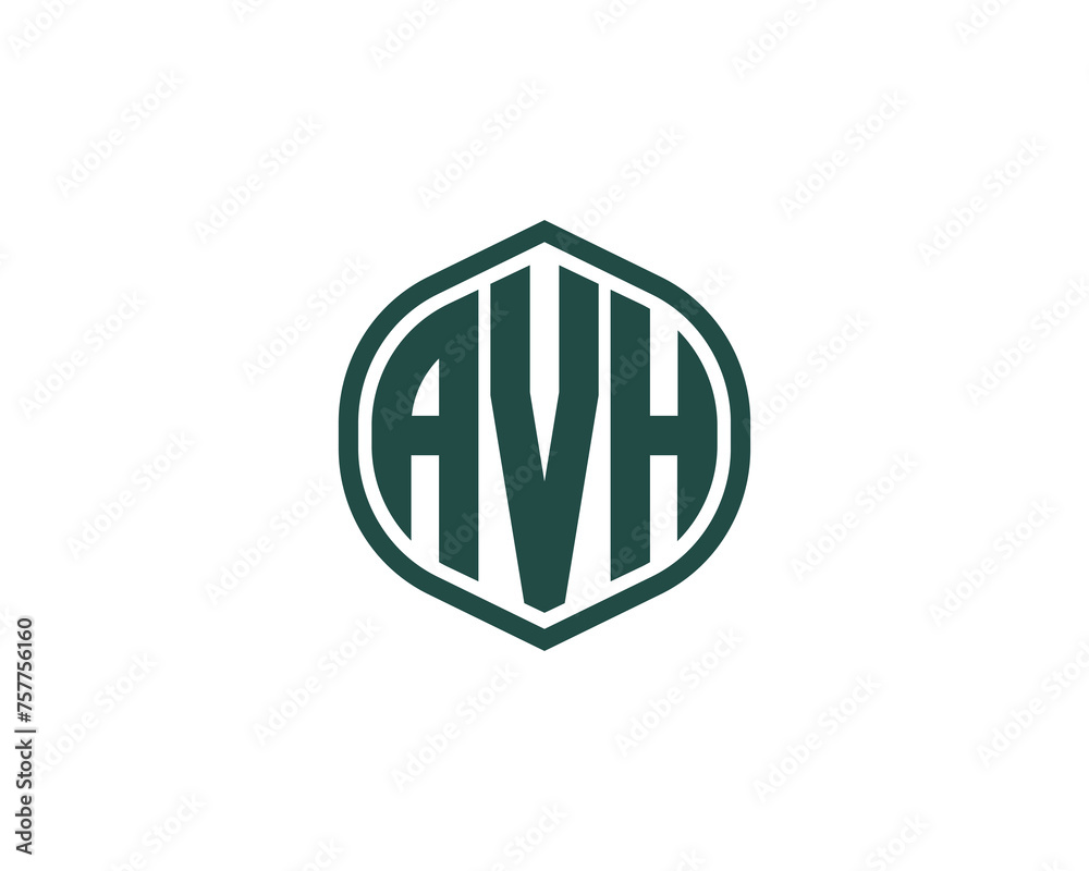 Fototapeta premium AVH logo design vector template