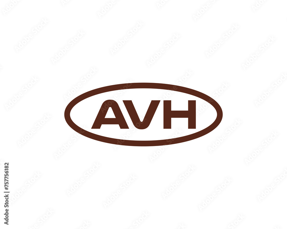 AVH logo design vector template AVH logo design vector template