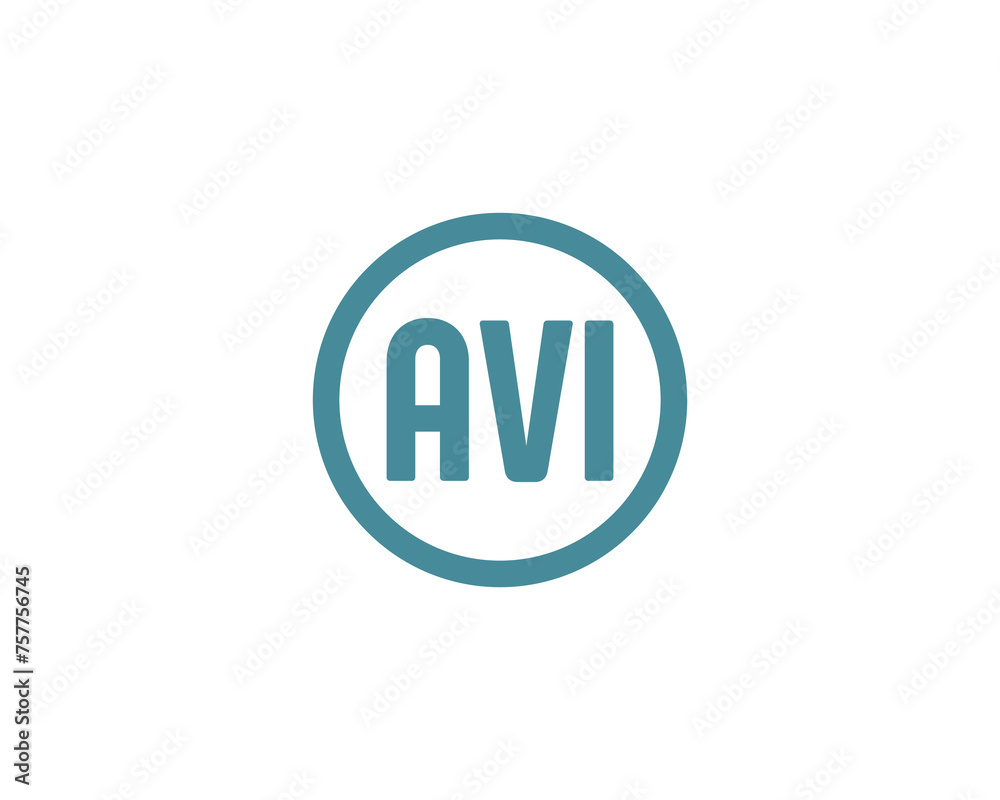 AVI logo design vector template AVI logo design vector template