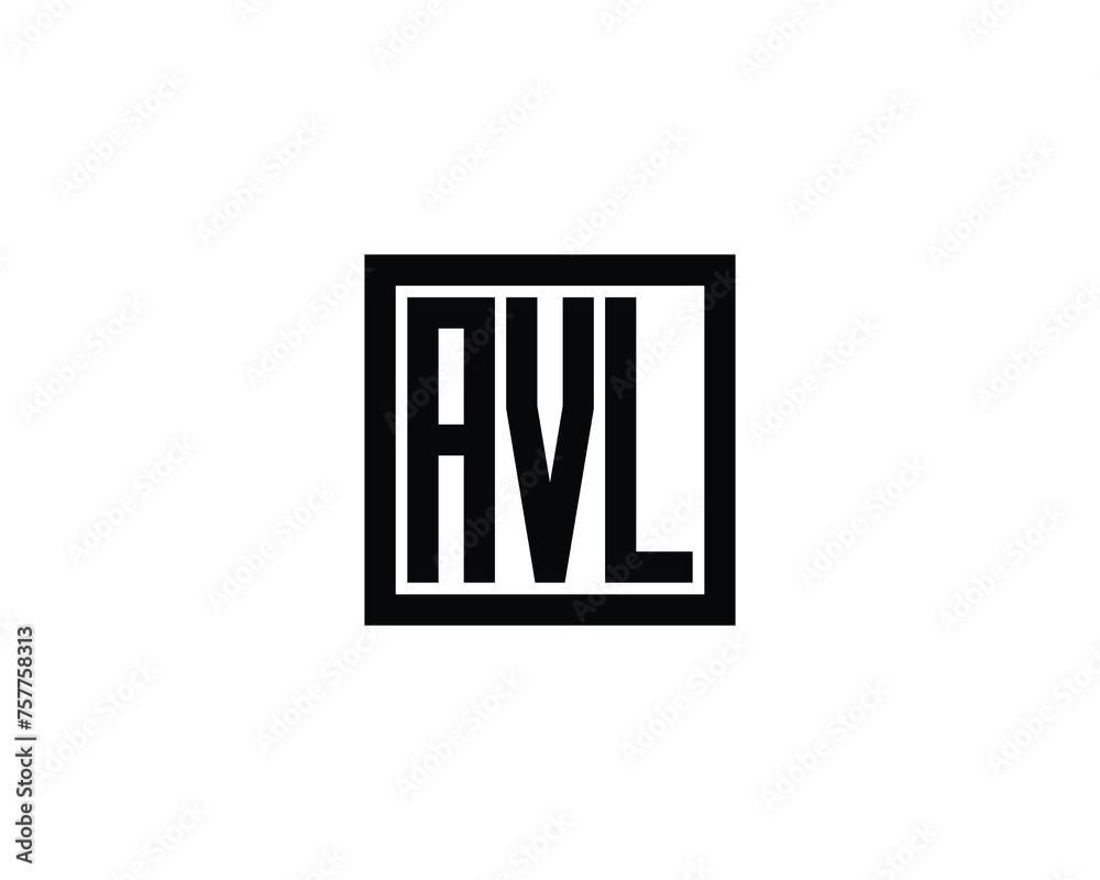 AVL logo design vector template