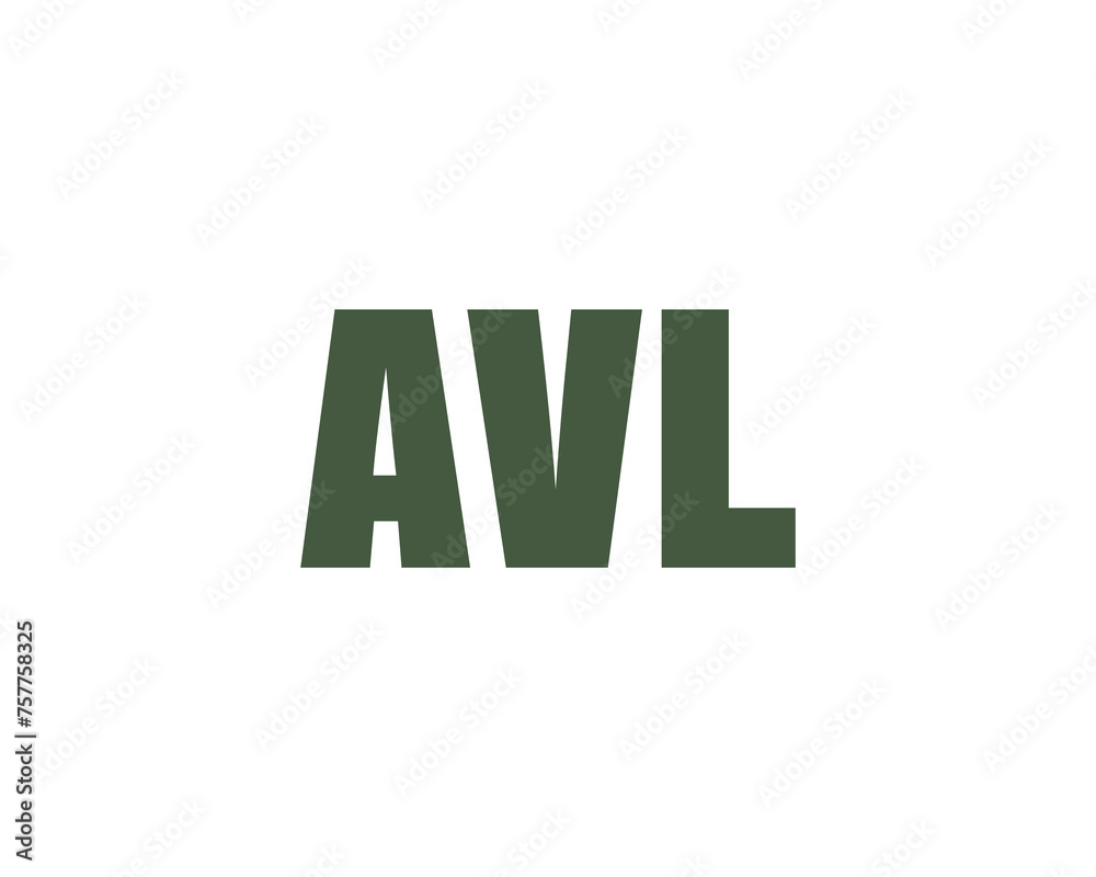 AVL logo design vector template AVL logo design vector template