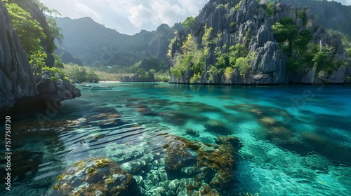 Twin Lagoon Paradise With Limestone Cliffs - Coron  Palawan - Philippines