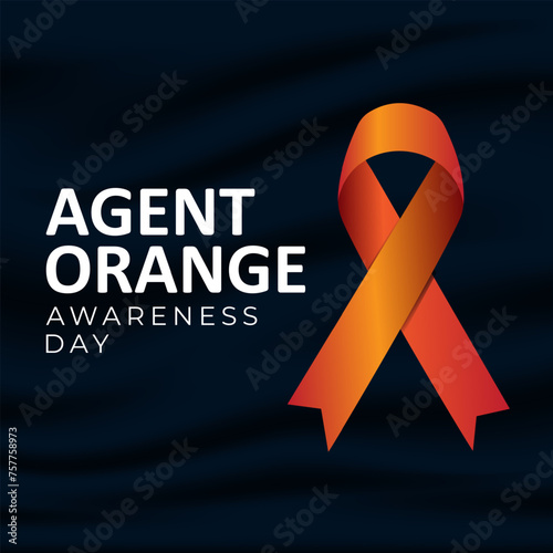 National Agent Orange Awareness Day Background Vector Illustration 