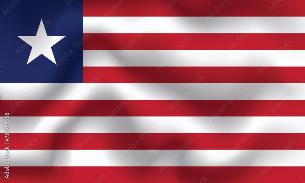 Flat Illustration of Liberia national flag. Liberia flag design. Liberia Wave flag.
Flat Illustration of Liberia national flag. Liberia flag design. Liberia Wave flag.