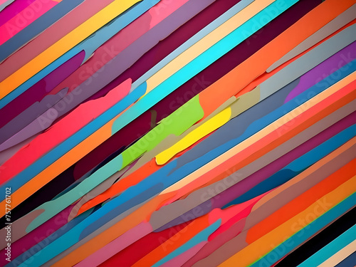 Colorful Striped Background. The stripes are a variety of different colors and widths, and they are arranged in a random pattern