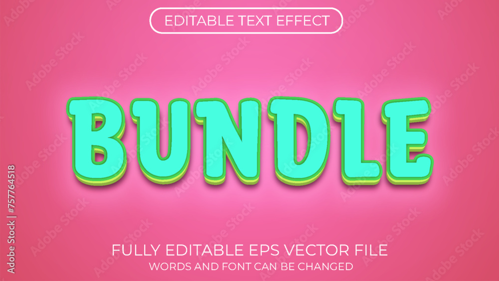 Bundle editable text effect. Editable text style effect Bundle editable text effect. Editable text style effect