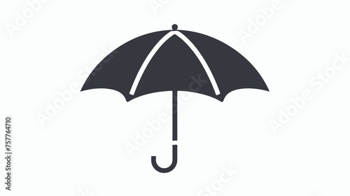 umbrella glyph vector icon - ui icon vector flat vector