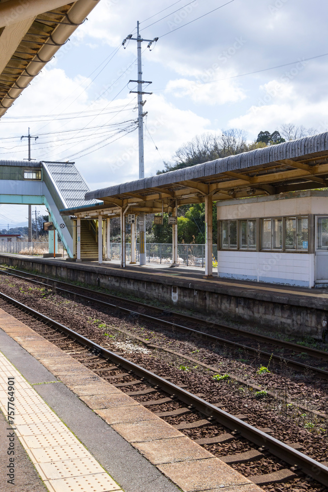 駅構内の設備の風景 鳥取県 湖山駅