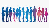 Vector illustration of business people meeting 