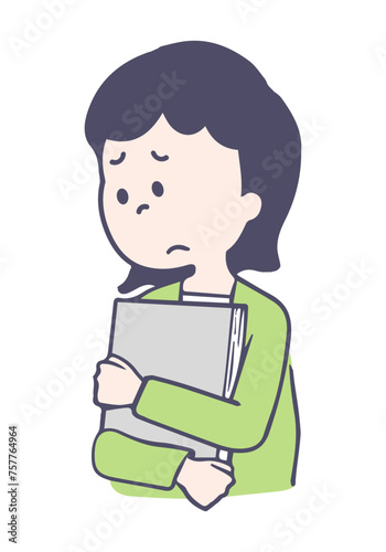 落ち込む女性