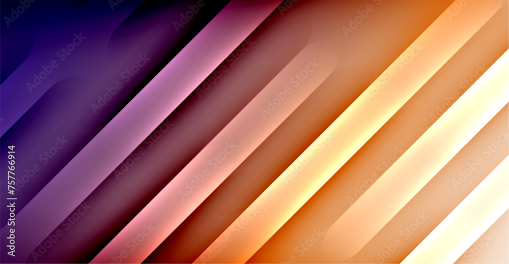 Fototapeta premium Dynamic Bright Colorful Lines, Shadow Style Stripes Geometric Vector Illustration For Wallpaper, Banner, Background, Card, Book Illustration, landing page