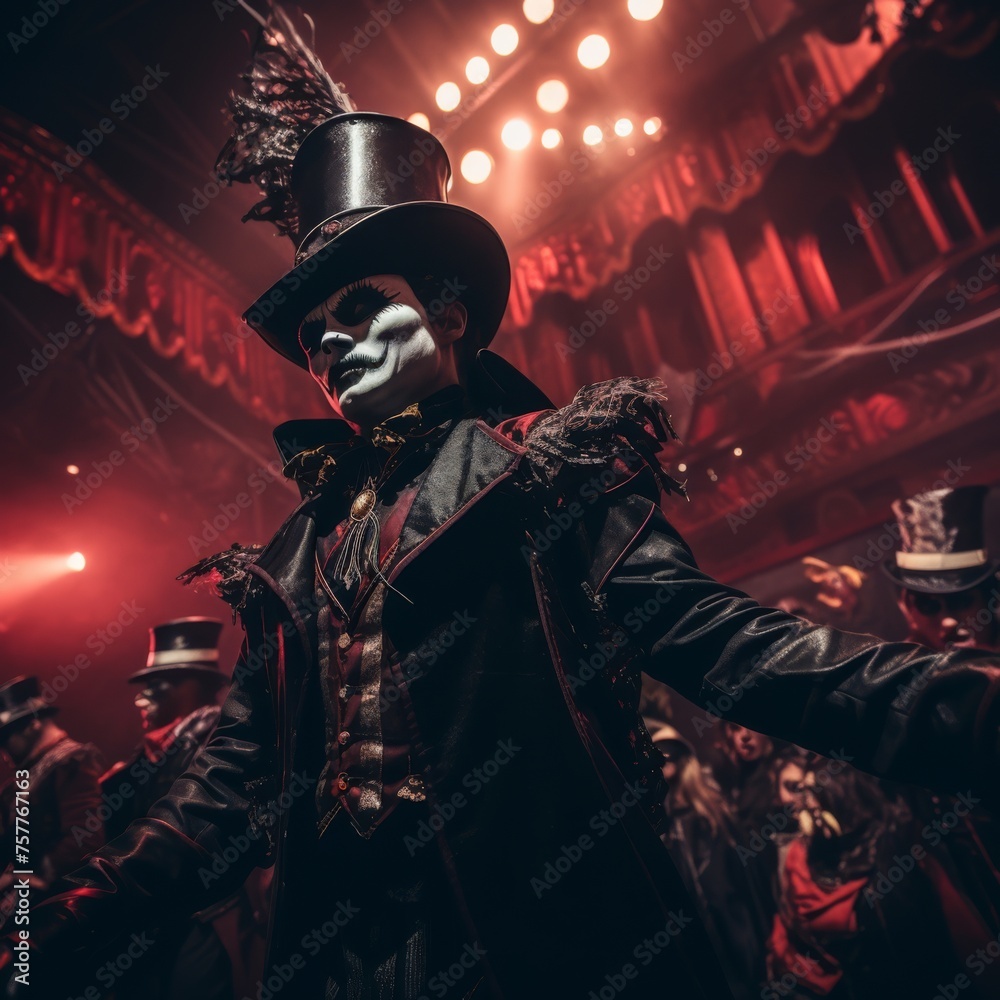 Naklejka premium a Gothic Actors in a theatre