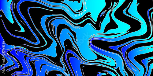 Abstract Blue Marble texture background. Blue and Black mixing oil paint texture. Marbleized Stripes With marble ink texture. Splash of paint. Colorful liquid.	