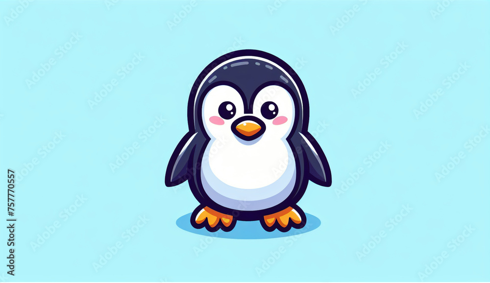 Fototapeta premium Cute Penguin Cartoon art