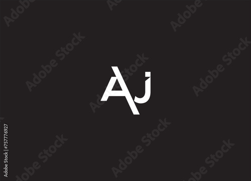 AJ creative logo design and initial logo