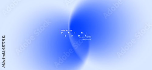 Blue gradient blurred colorful graphic background. Modern design template with elegance for banners, brochures and websites. EPS vector illustration.