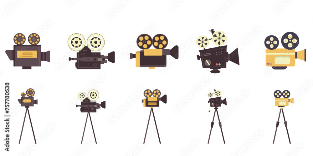 Obraz premium Camera Movie Illustration