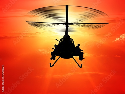 The helicopter