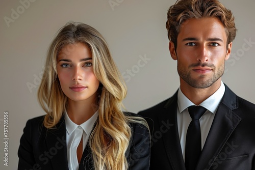 Man and Woman Standing Together
